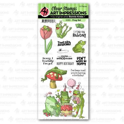 Art Impressions Funny Farm Clear Stamps - Frog